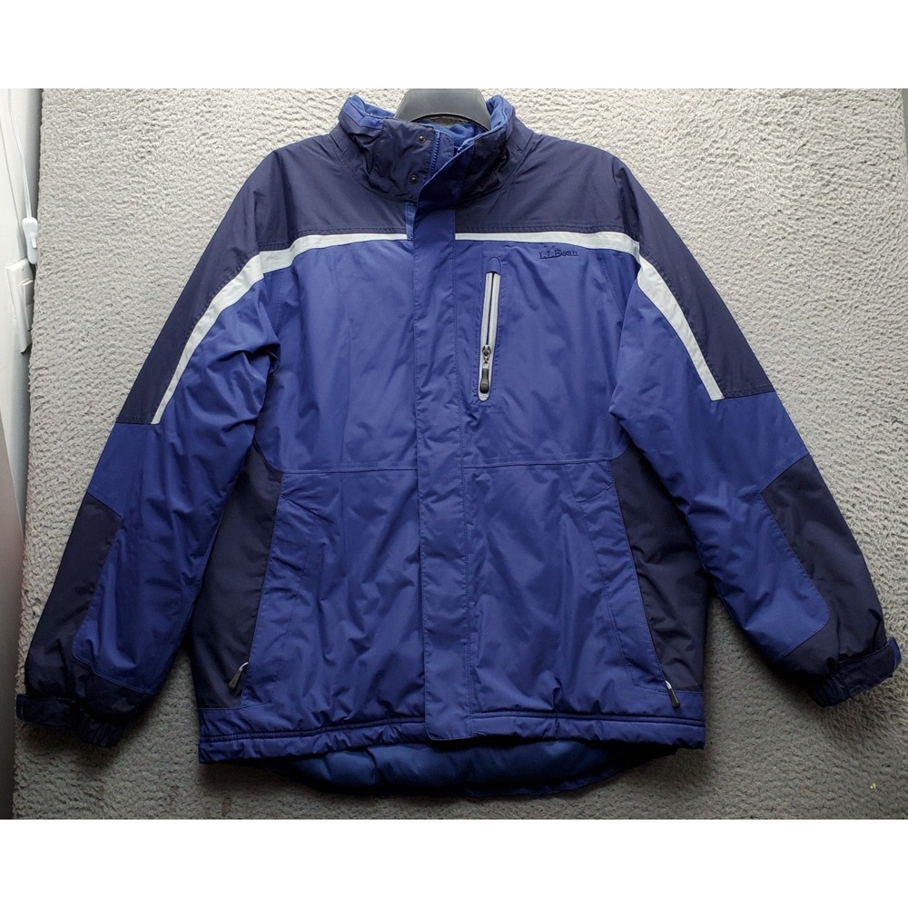 L.L. Bean Snow Ski Jacket Mens XL Multi Long Sleeve Insulated Snowboard Winter